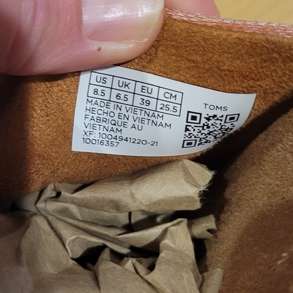 TOMS Monica Cork Wedge Mule Espadrille Sandals Size 8.5 New - Picture 11 of 11